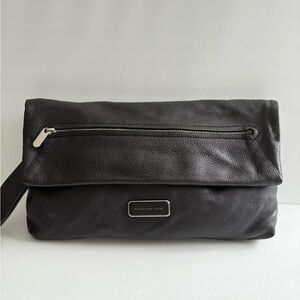 Marc Jacobs Black Leather Messenger Bag